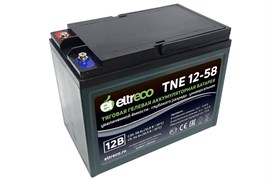 Eltreco TNE12-58 (12V52A/H C3) - гелевый тяговый аккумулятор